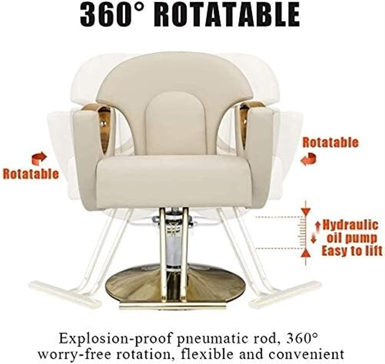 STYLISH GROVE Vanquish Leather Barber Chair