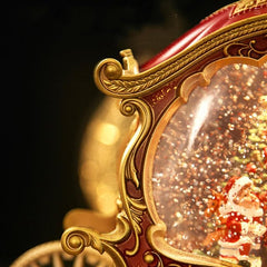 Santa Carrriage Musical Box Chrismas Decor