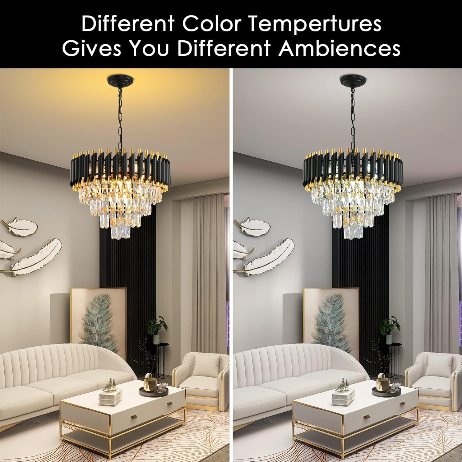 DAZZLUX Luxury Crystal Large Chandelier