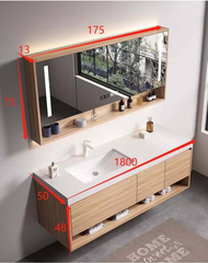 ROSINA Wall Mount Bathroom Vanity & LED Mirror Cabinet