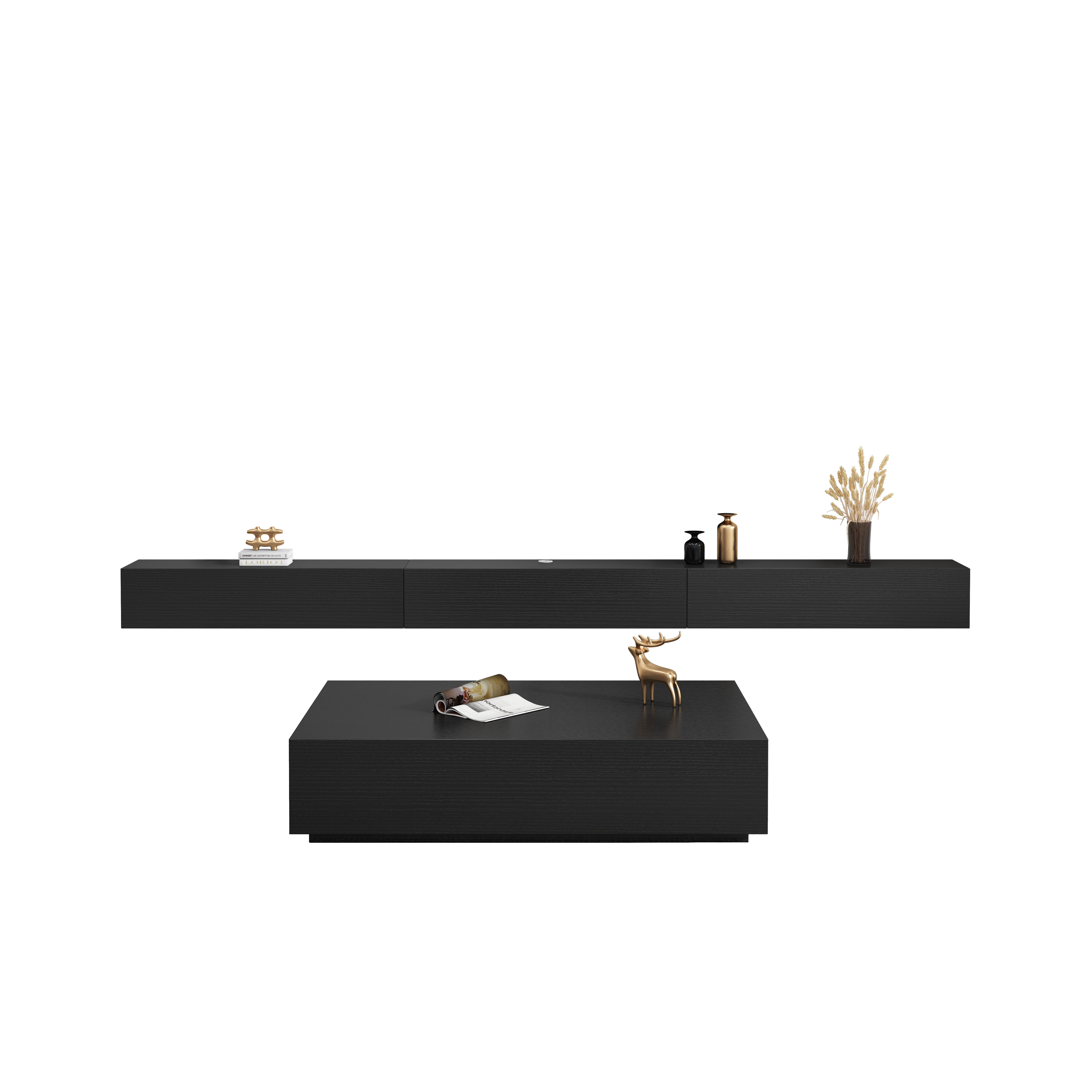 PROWESS  Wall Mount TV Cabinet & Coffee Table
