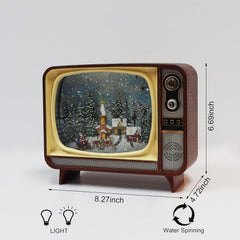 Classic Telvision Chrismas Music Box Decor