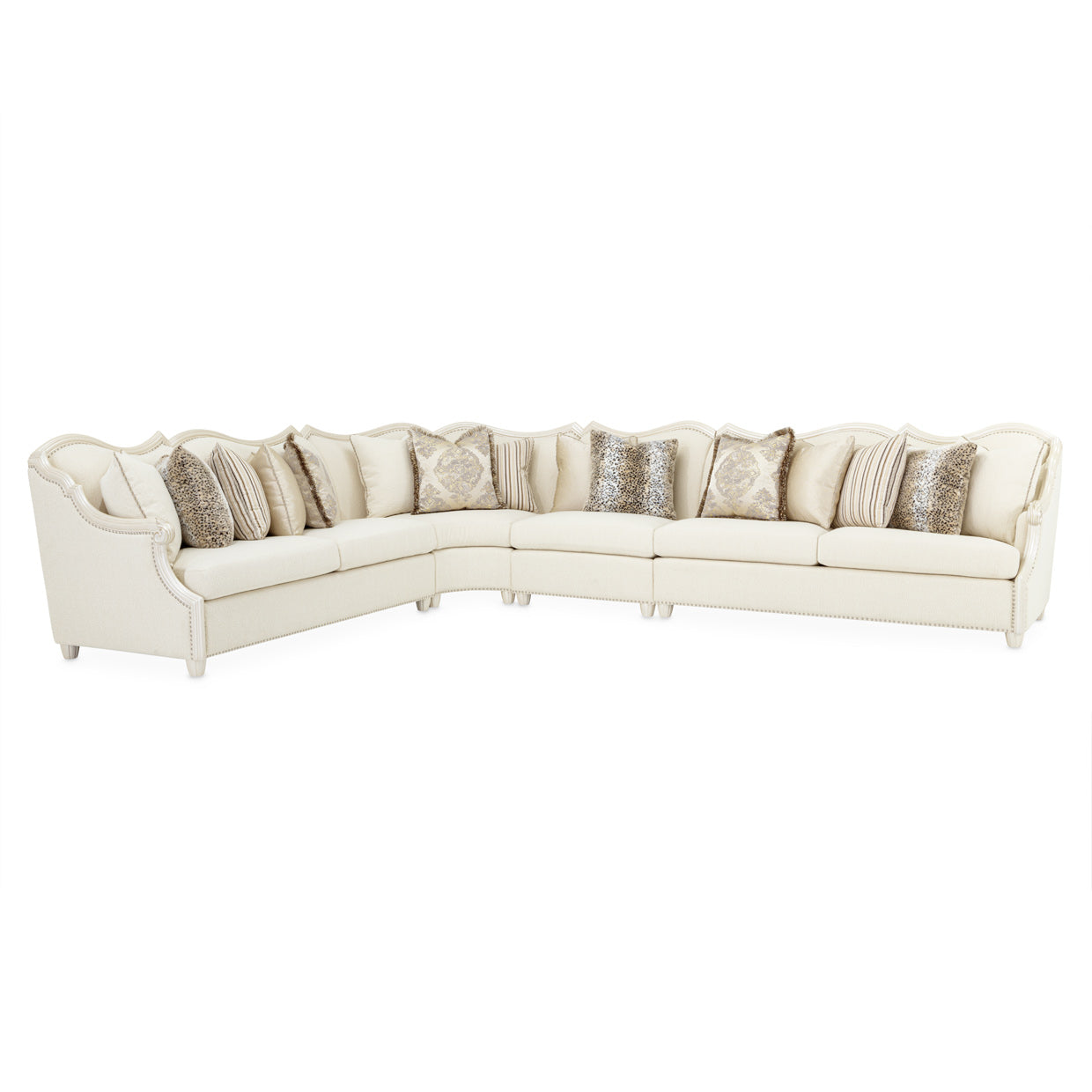 Chamberi 4 pc Sectional Set Classic Pearl