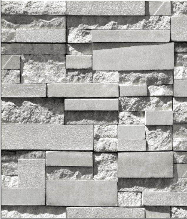 Modern Brick & Stone Pattern 3D Waterproof Wallpaper