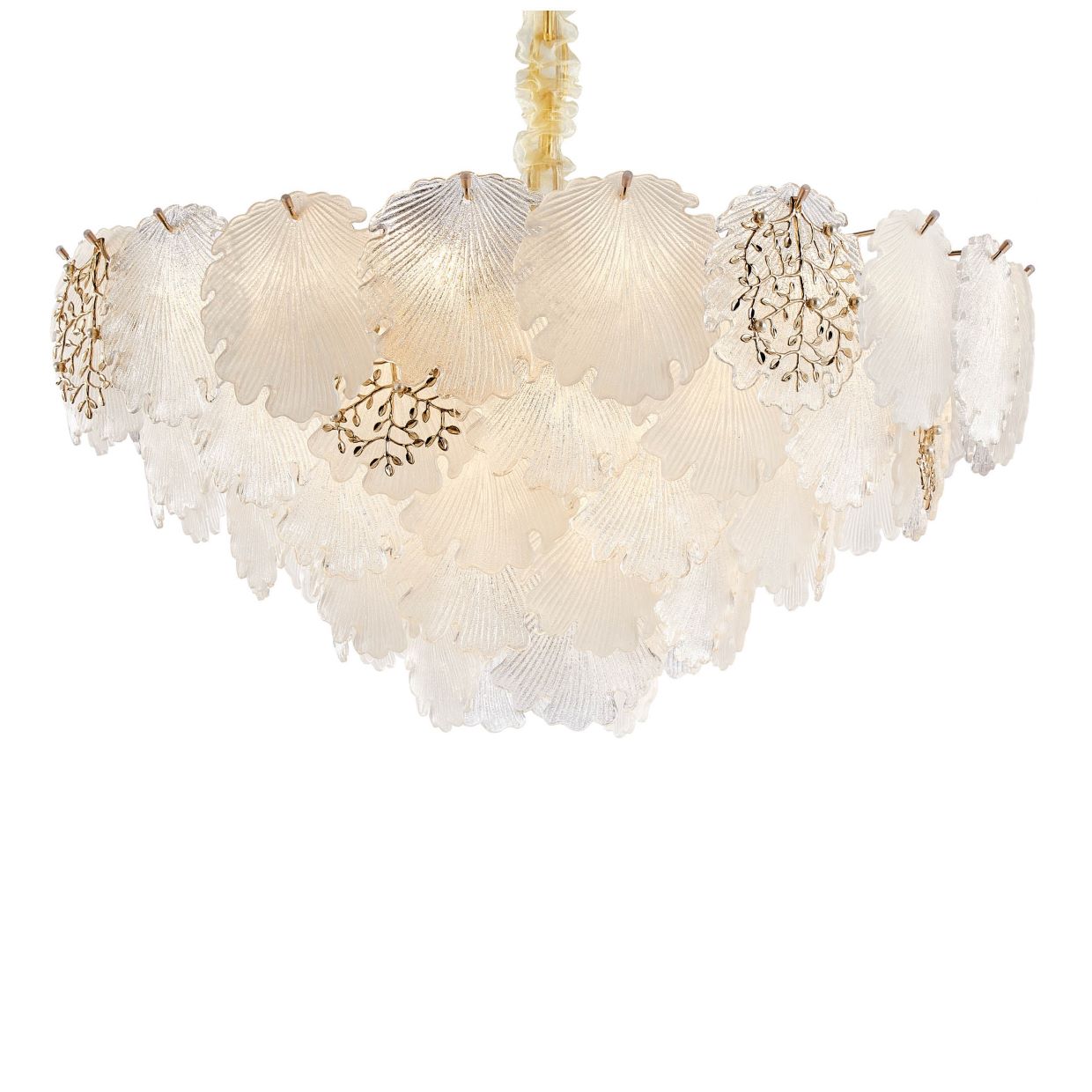 Almara Clear Chandelier Gold