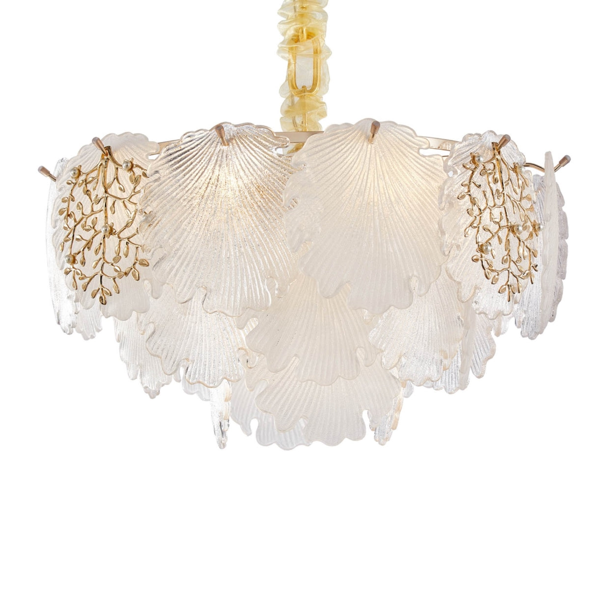 Almara Clear Chandelier Gold