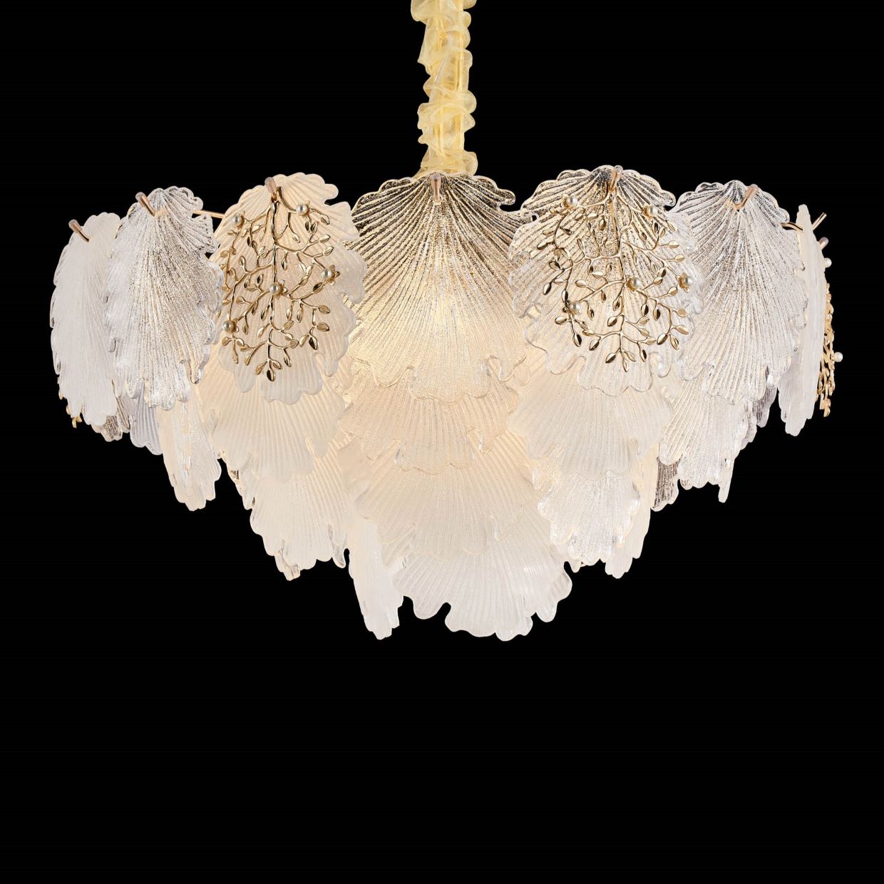 Almara Clear Chandelier Gold