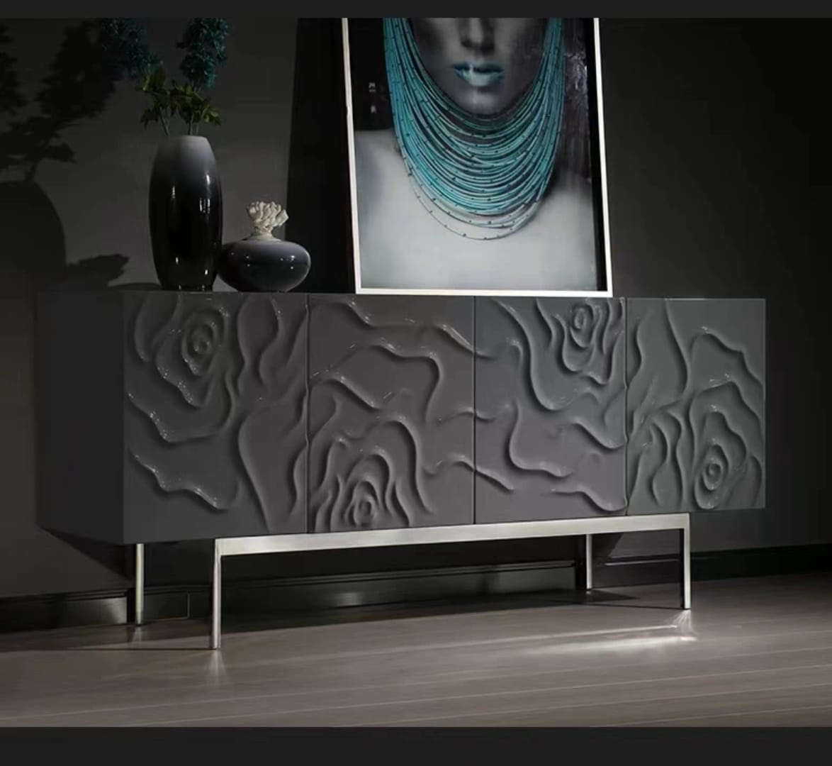 ASHER Floral Sideboard
