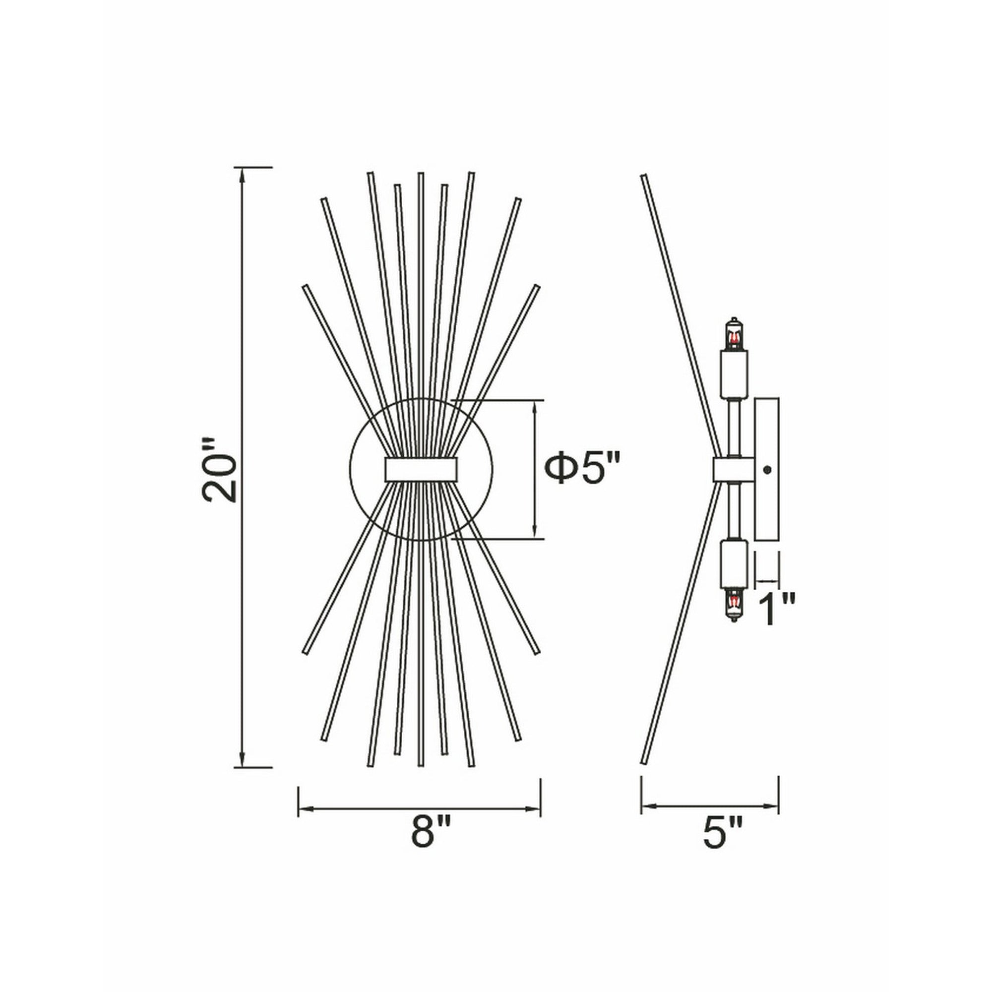 Savannah 2 Light Wall Sconce