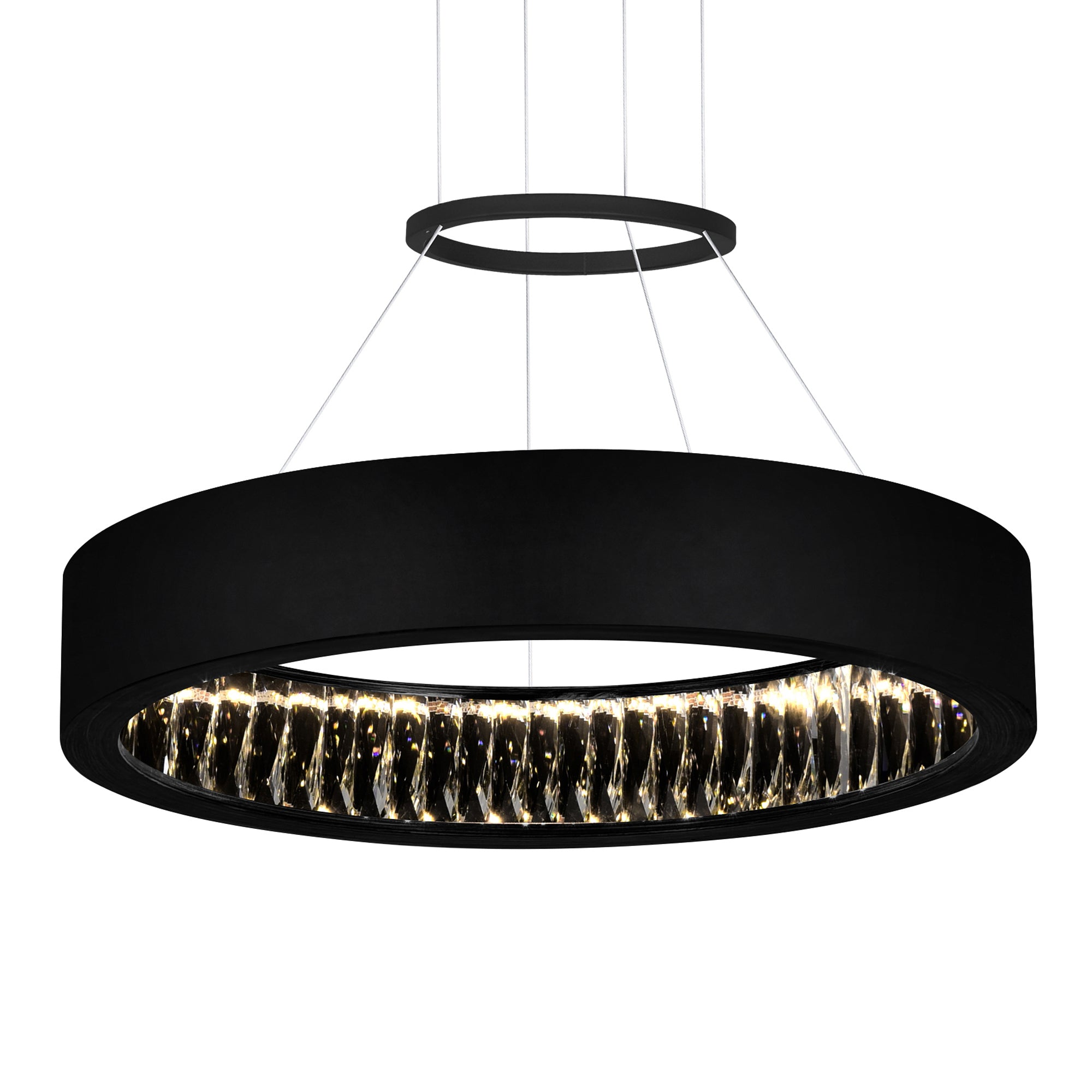 Rosalina LED Chandelier With Matte Black Finish