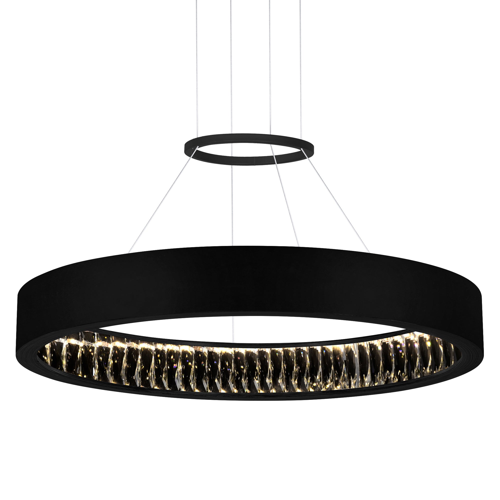 Rosalina LED Chandelier With Matte Black Finish