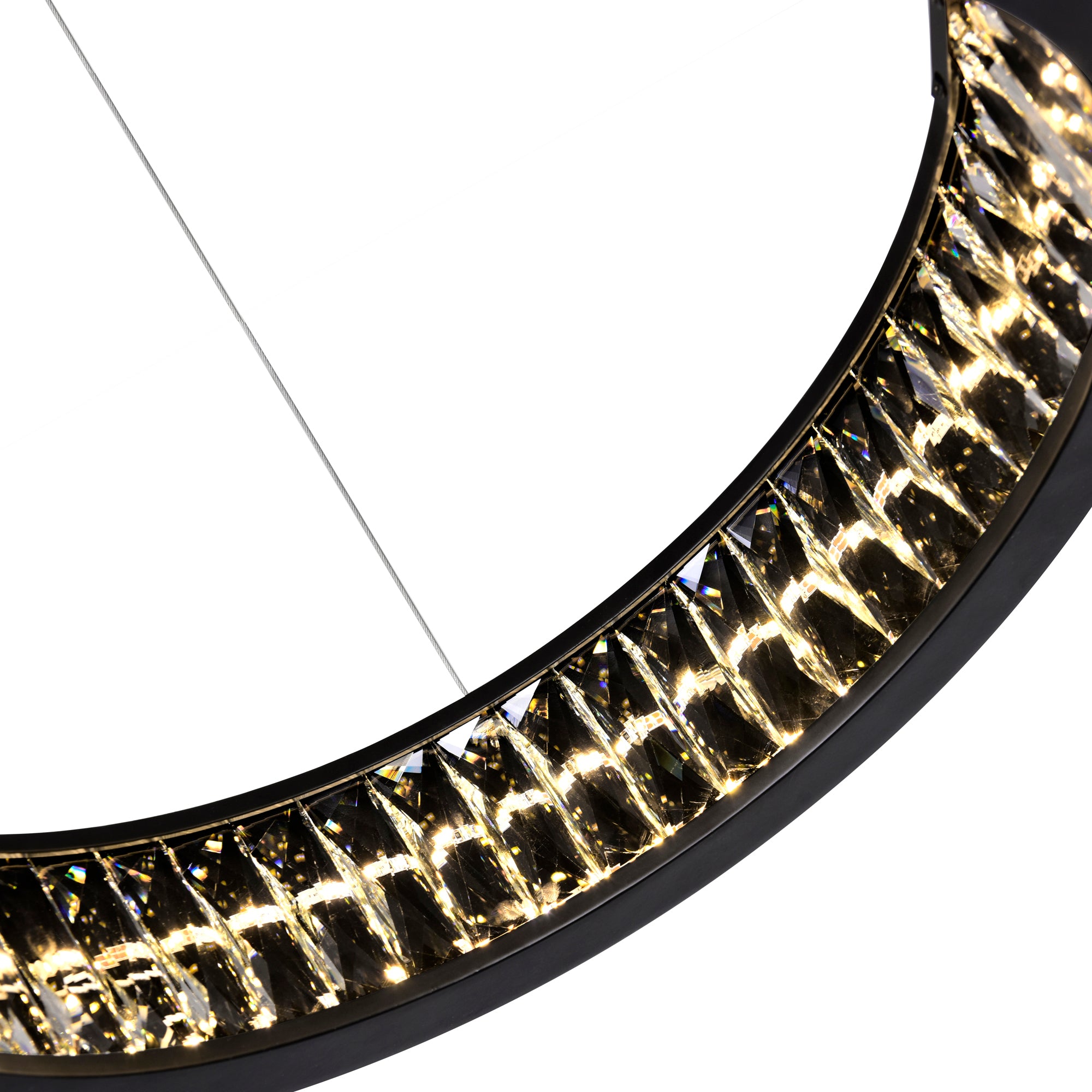 Rosalina LED Chandelier With Matte Black Finish