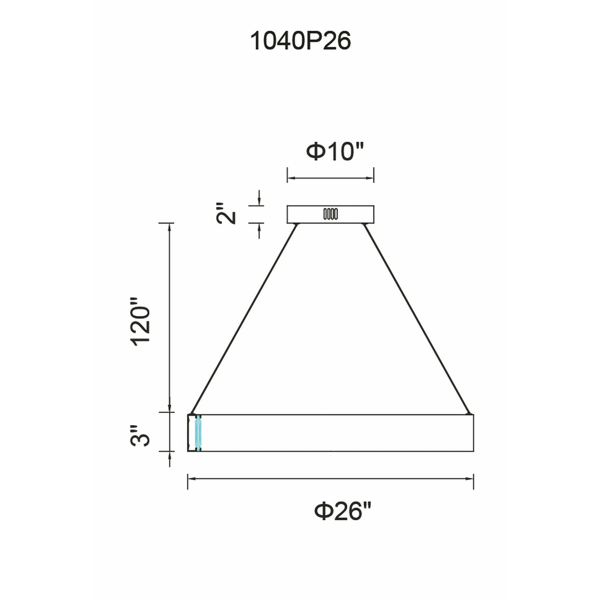 Rosalina LED Chandelier With Matte Black Finish