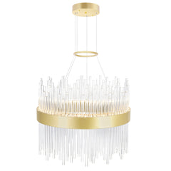 Genevieve LED Chandelier With Medallion Gold Finish