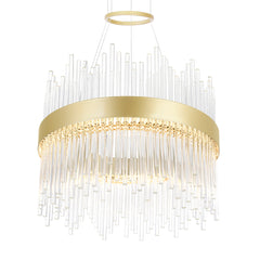 Genevieve LED Chandelier With Medallion Gold Finish