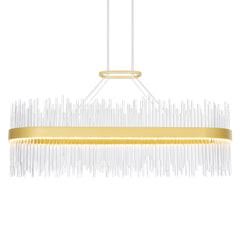 Genevieve LED Chandelier With Medallion Gold Finish