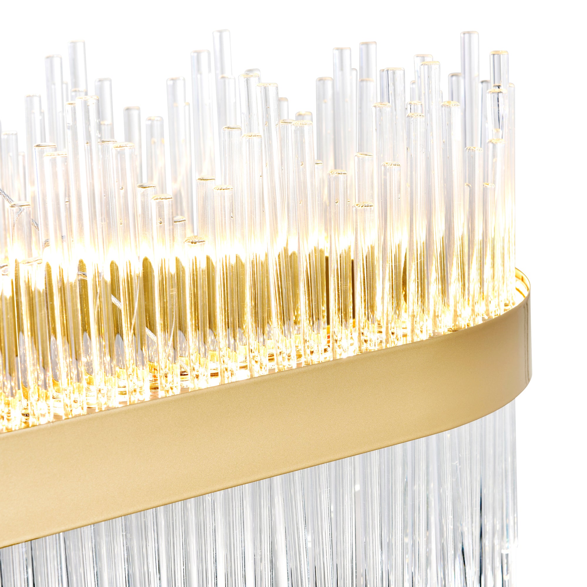 Genevieve LED Chandelier With Medallion Gold Finish