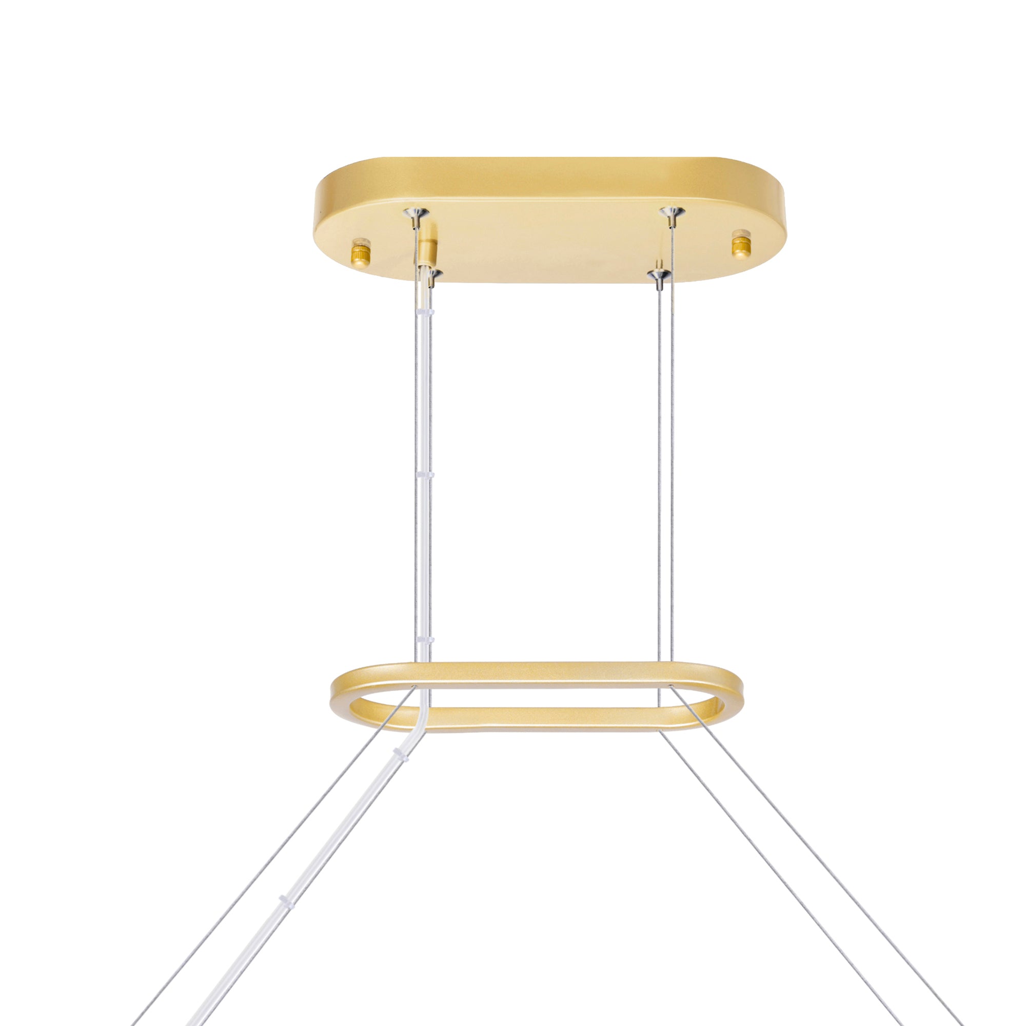 Genevieve LED Chandelier With Medallion Gold Finish