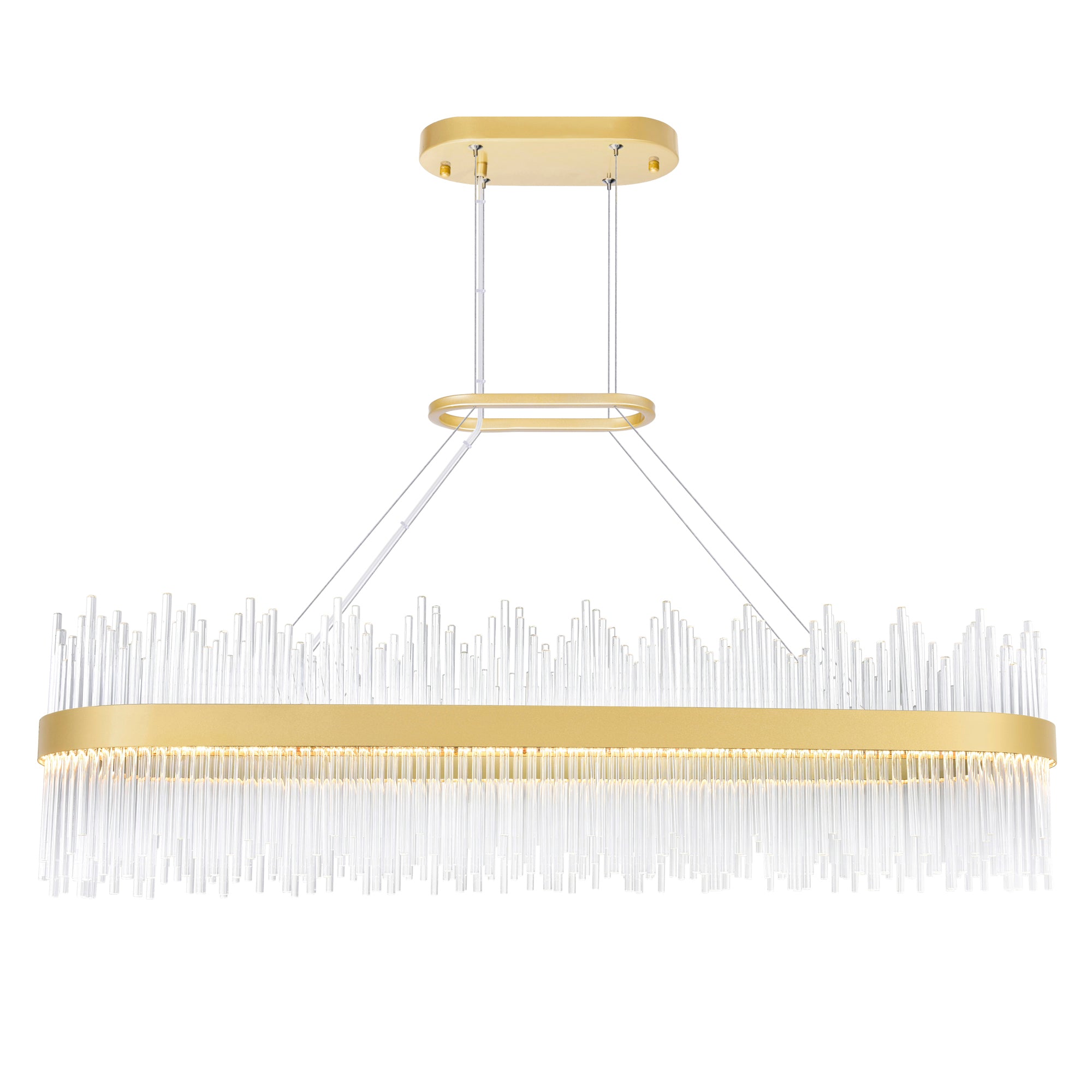 Genevieve LED Chandelier With Medallion Gold Finish