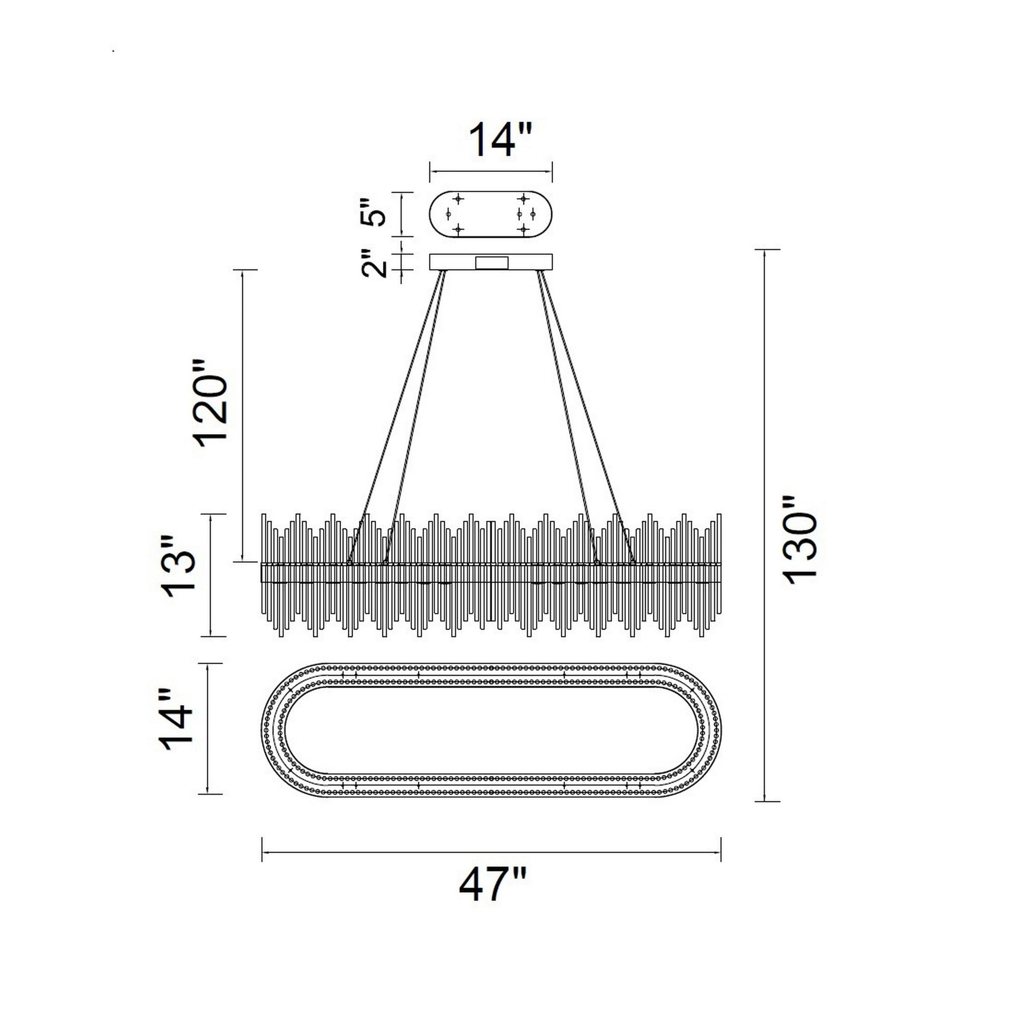 Genevieve LED Chandelier With Medallion Gold Finish