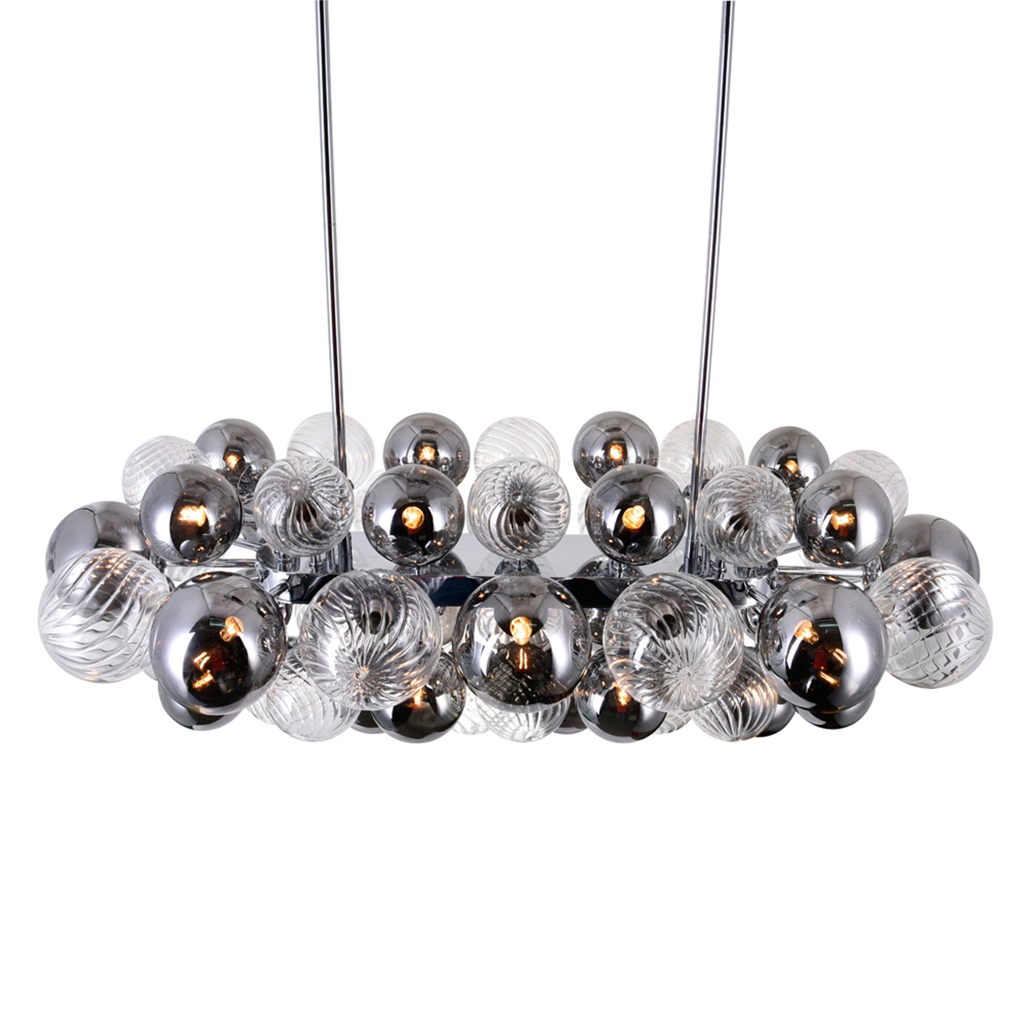 Pallocino 27 Light Island/Pool Table Chandelier With Chrome Finish