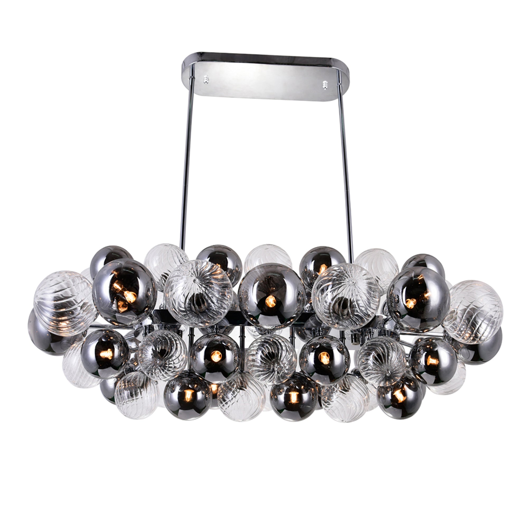 Pallocino 27 Light Island/Pool Table Chandelier With Chrome Finish