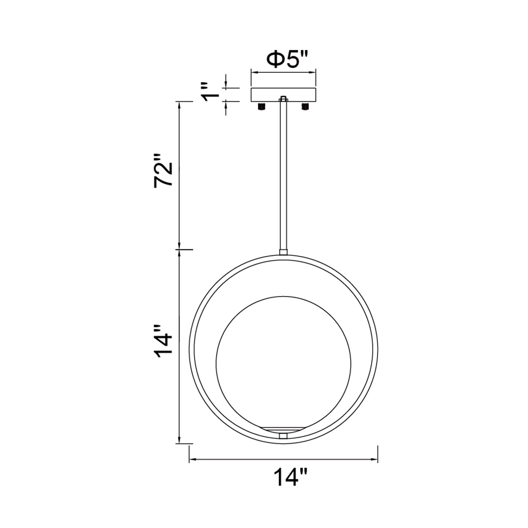 Celeste Light Mini Pendant With Medallion Gold Finish