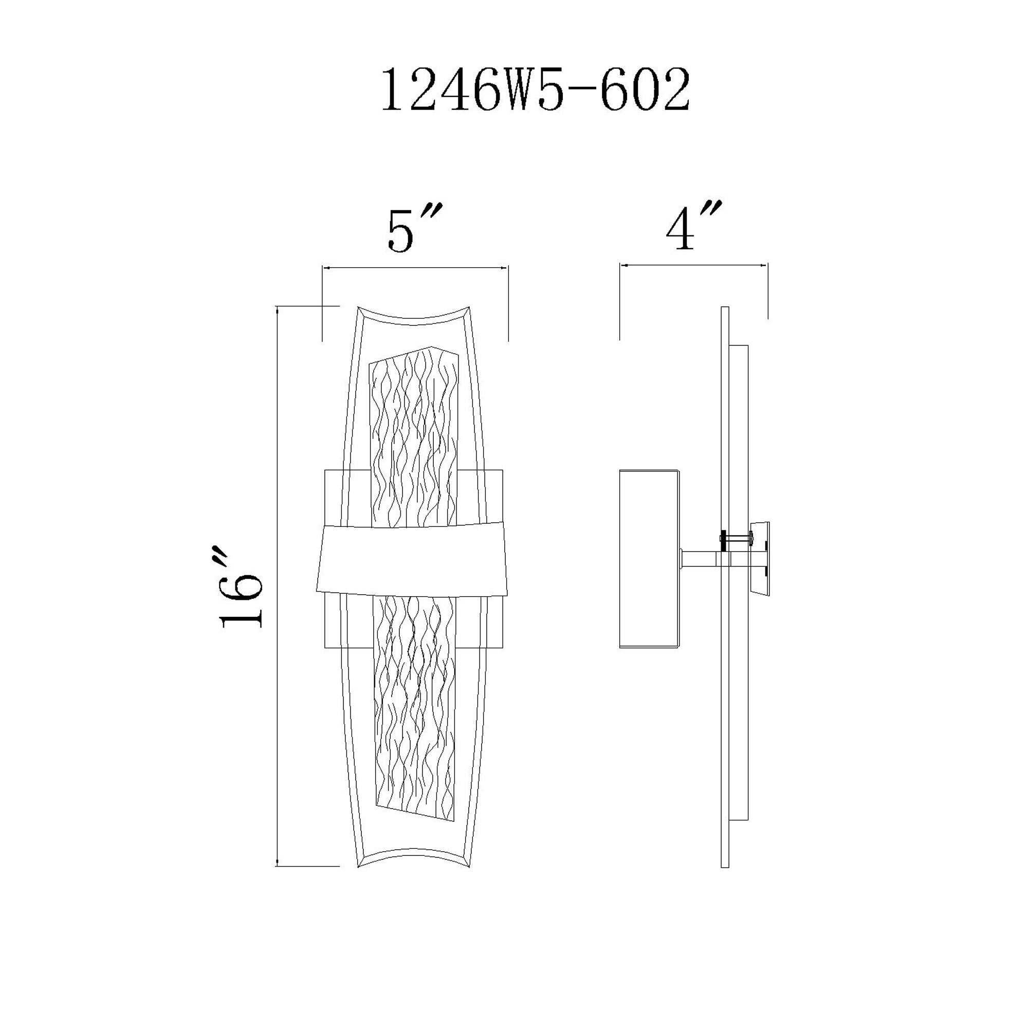 Guadiana 5 in LED Wall Sconce