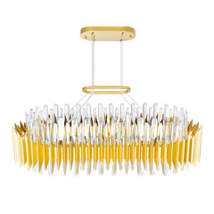 Cityscape 20 Light Chandelier With Satin Gold Finish