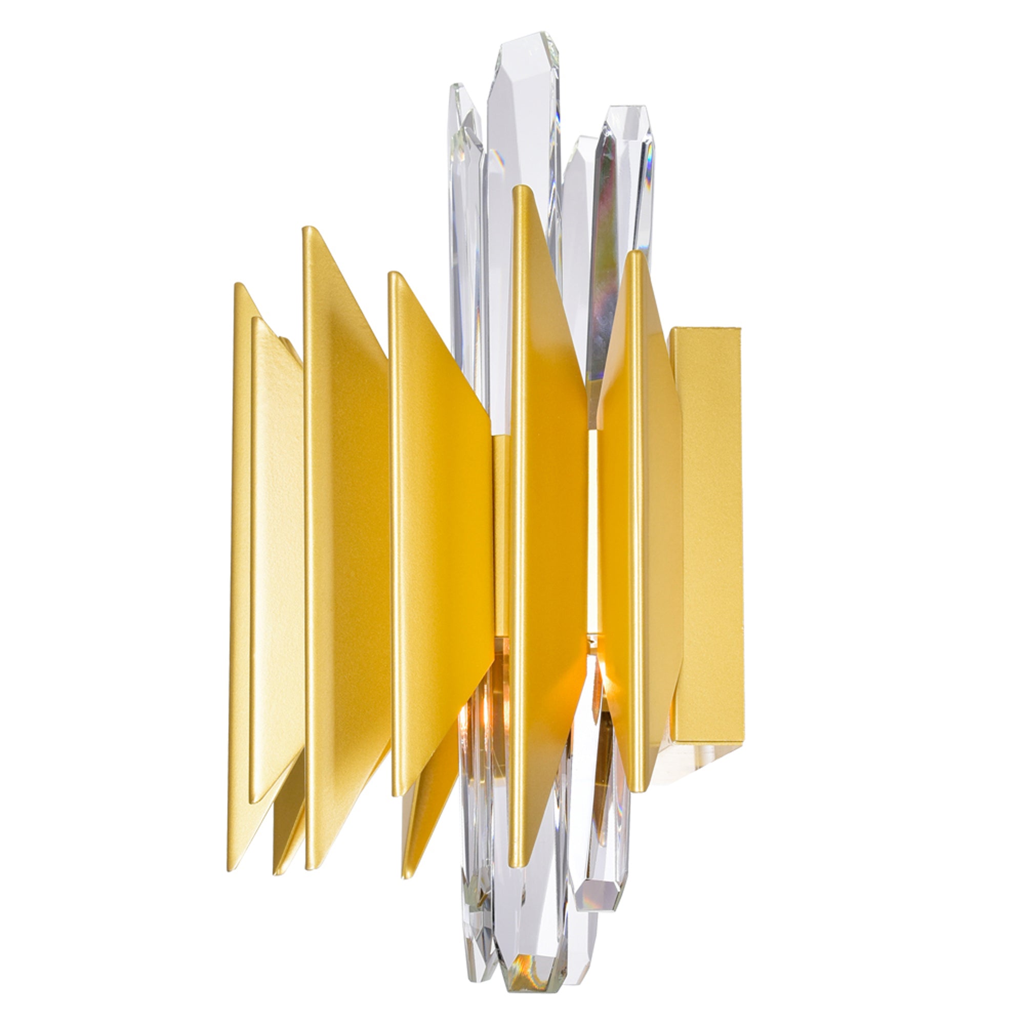 Cityscape Wall Sconce With Satin Gold Finish