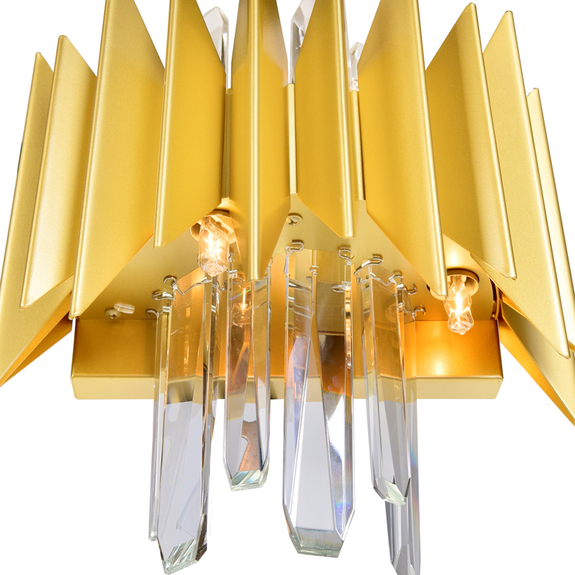 Cityscape Wall Sconce With Satin Gold Finish