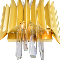 Cityscape Wall Sconce With Satin Gold Finish