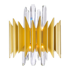 Cityscape Wall Sconce With Satin Gold Finish