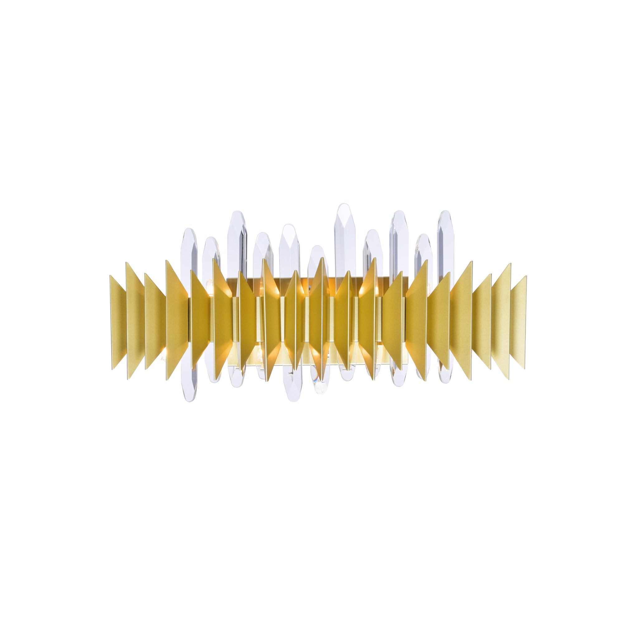 Cityscape Wall Sconce With Satin Gold Finish
