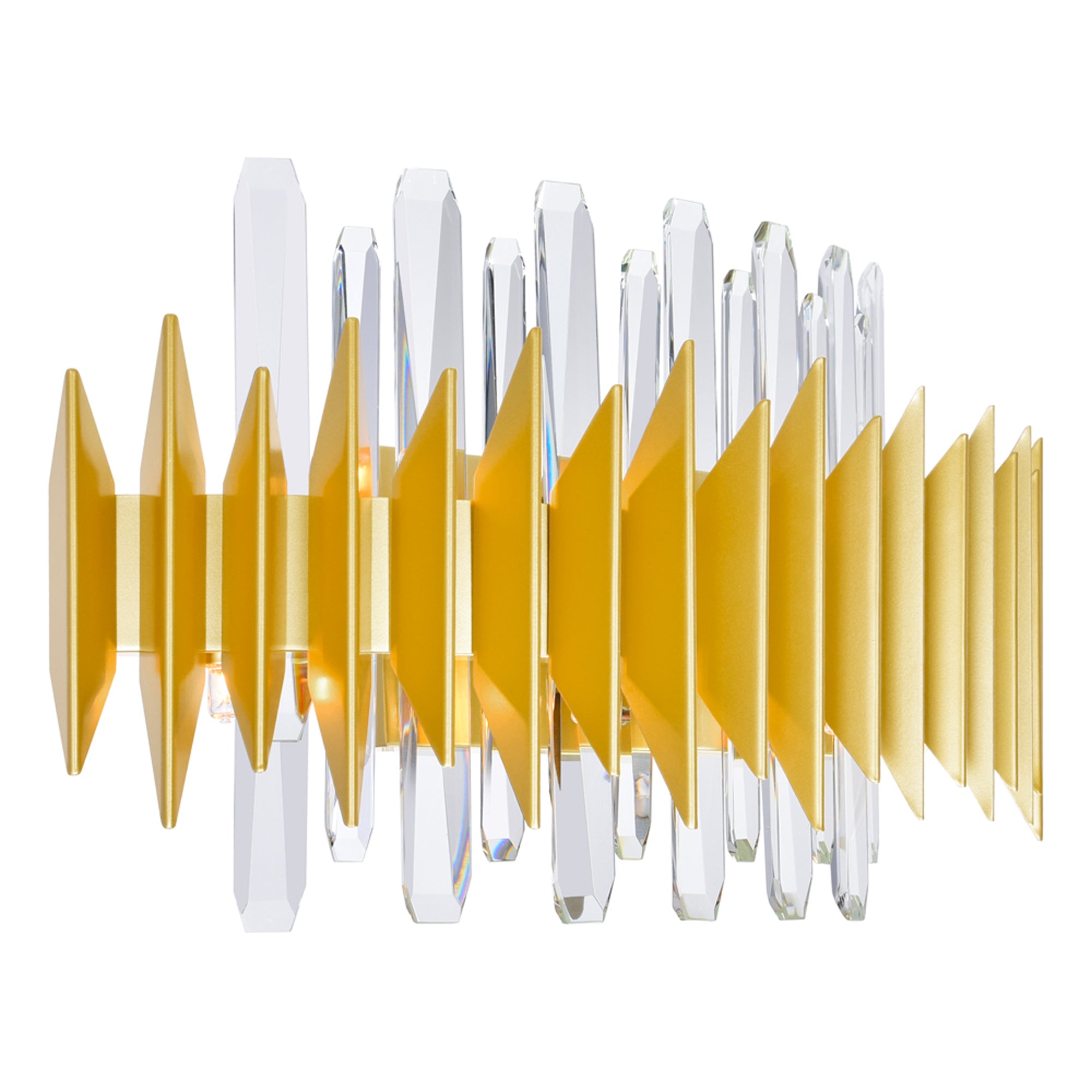 Cityscape Wall Sconce With Satin Gold Finish