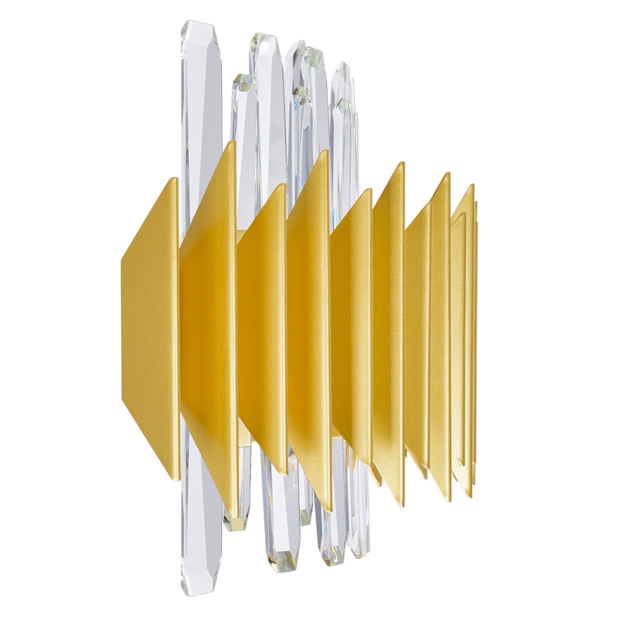 Cityscape Wall Sconce With Satin Gold Finish