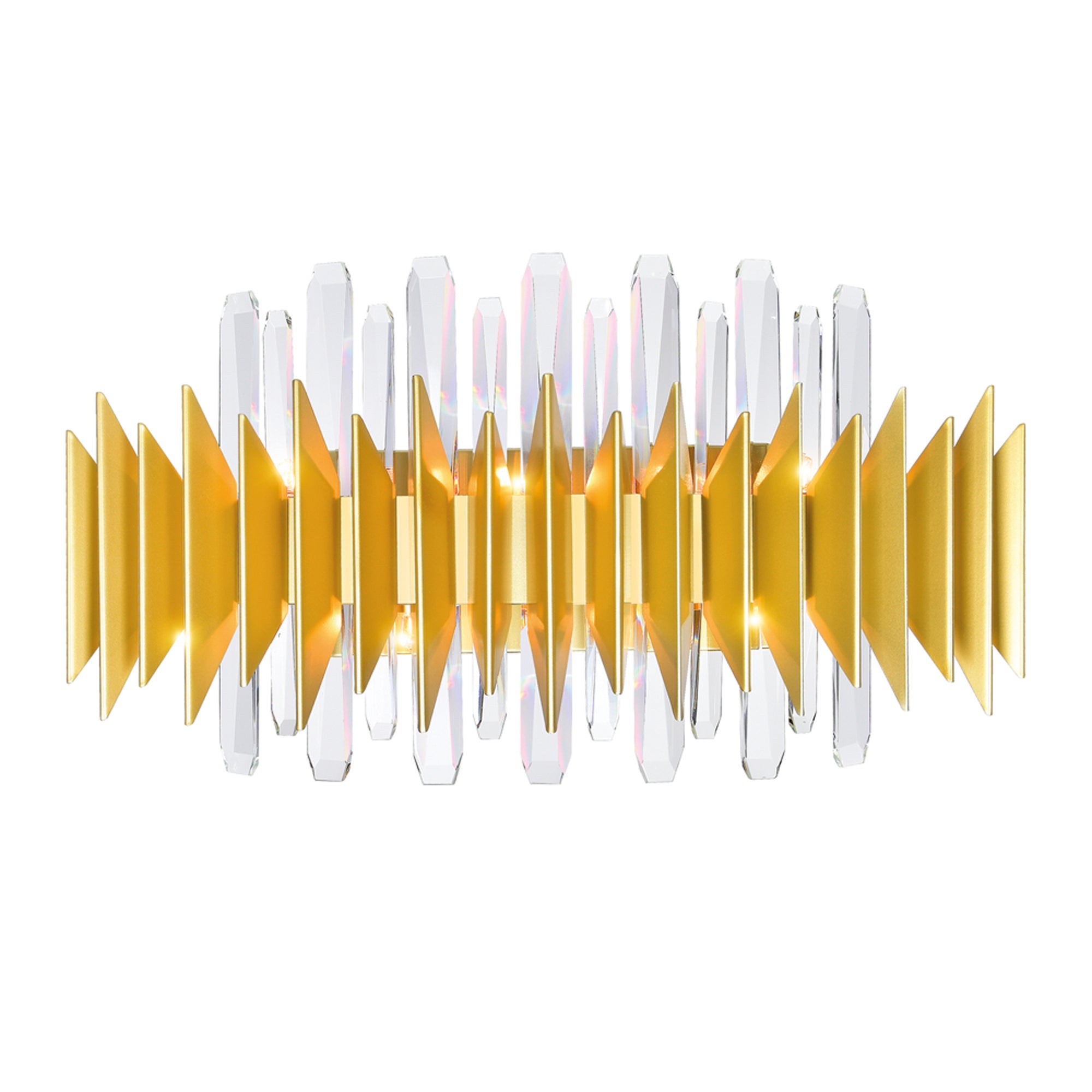 Cityscape Wall Sconce With Satin Gold Finish