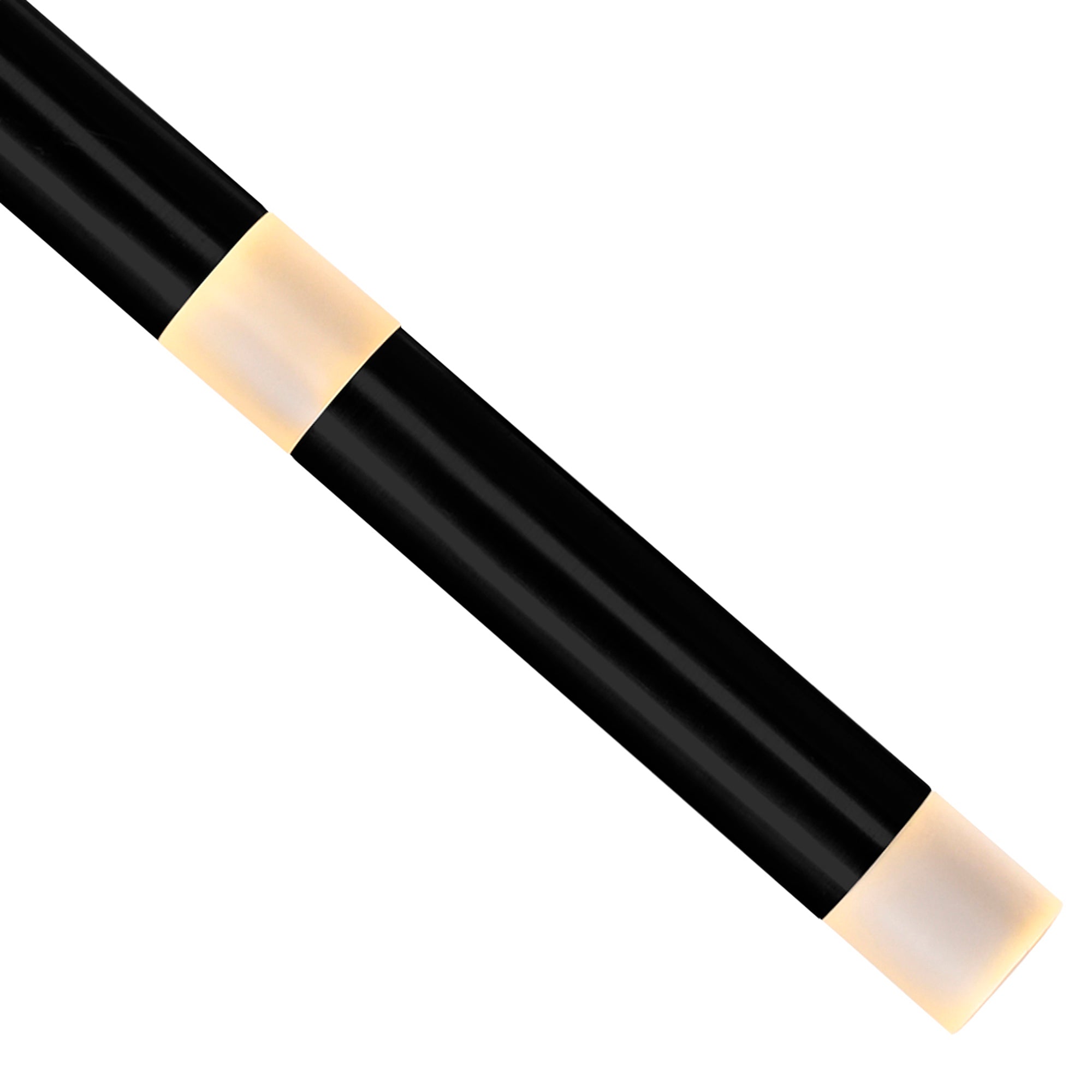 Flute 14 Light LED Chandelier With Black Finish