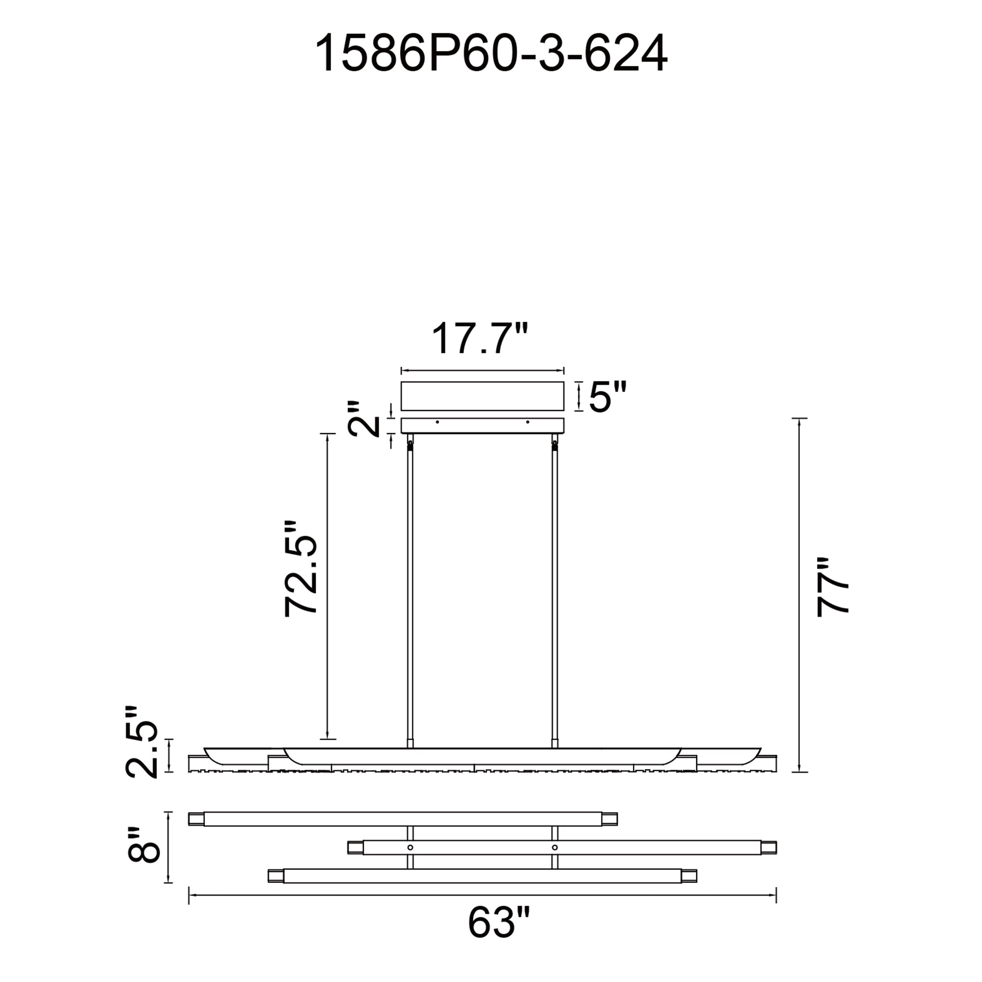 Valira Integrated LED Chandelier
