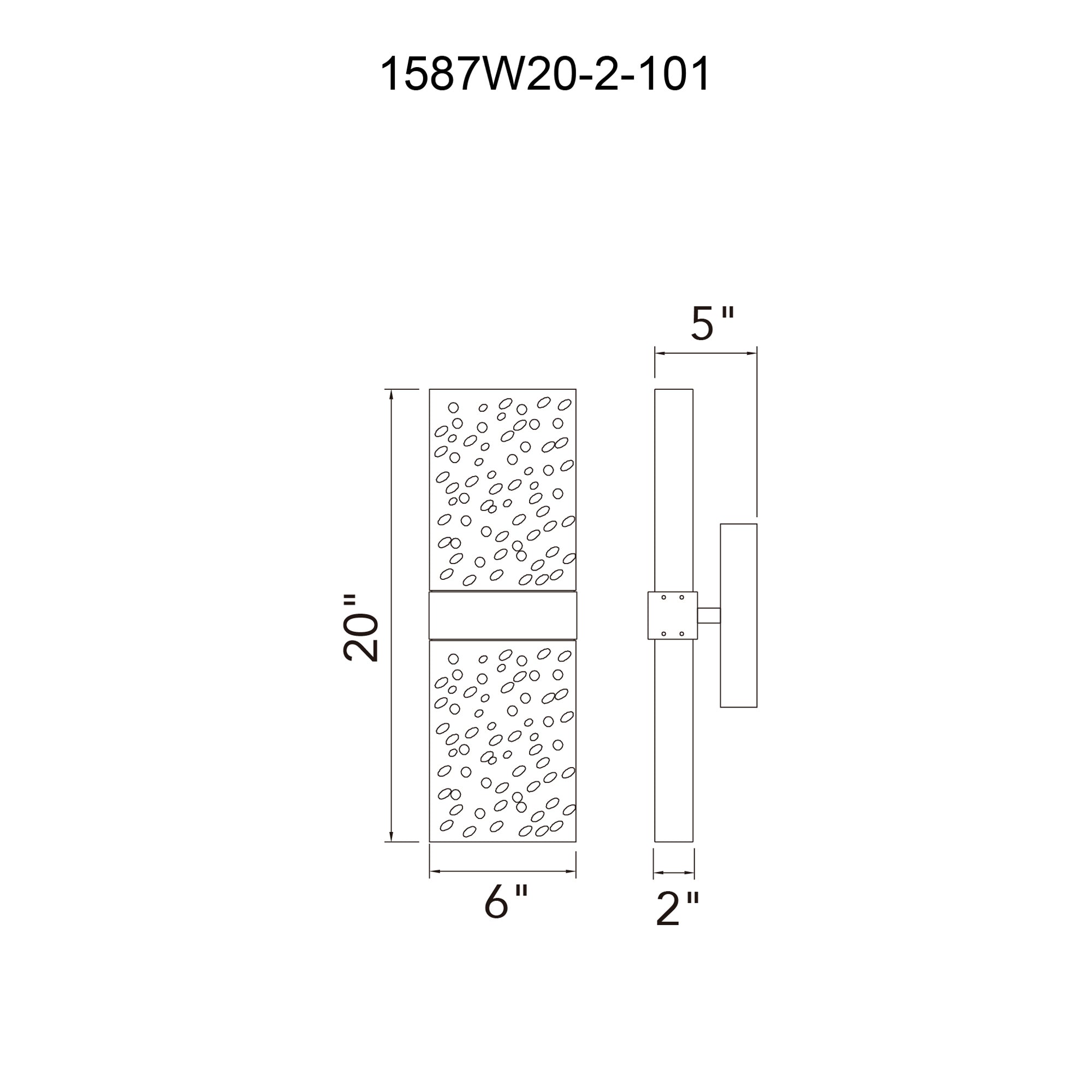 Lava Integrated LED Wall Light