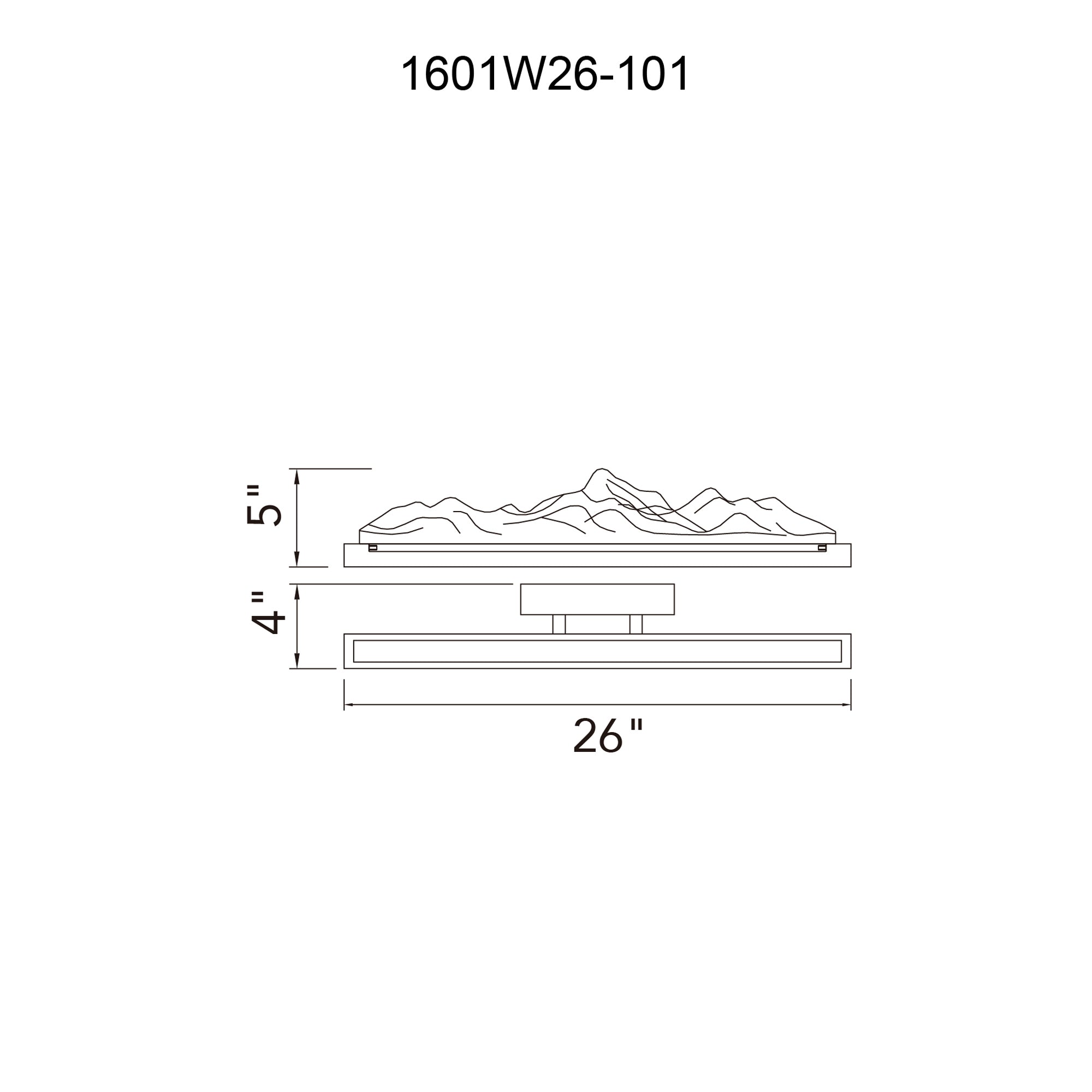 Himalayas Integrated LED Vanity Light
