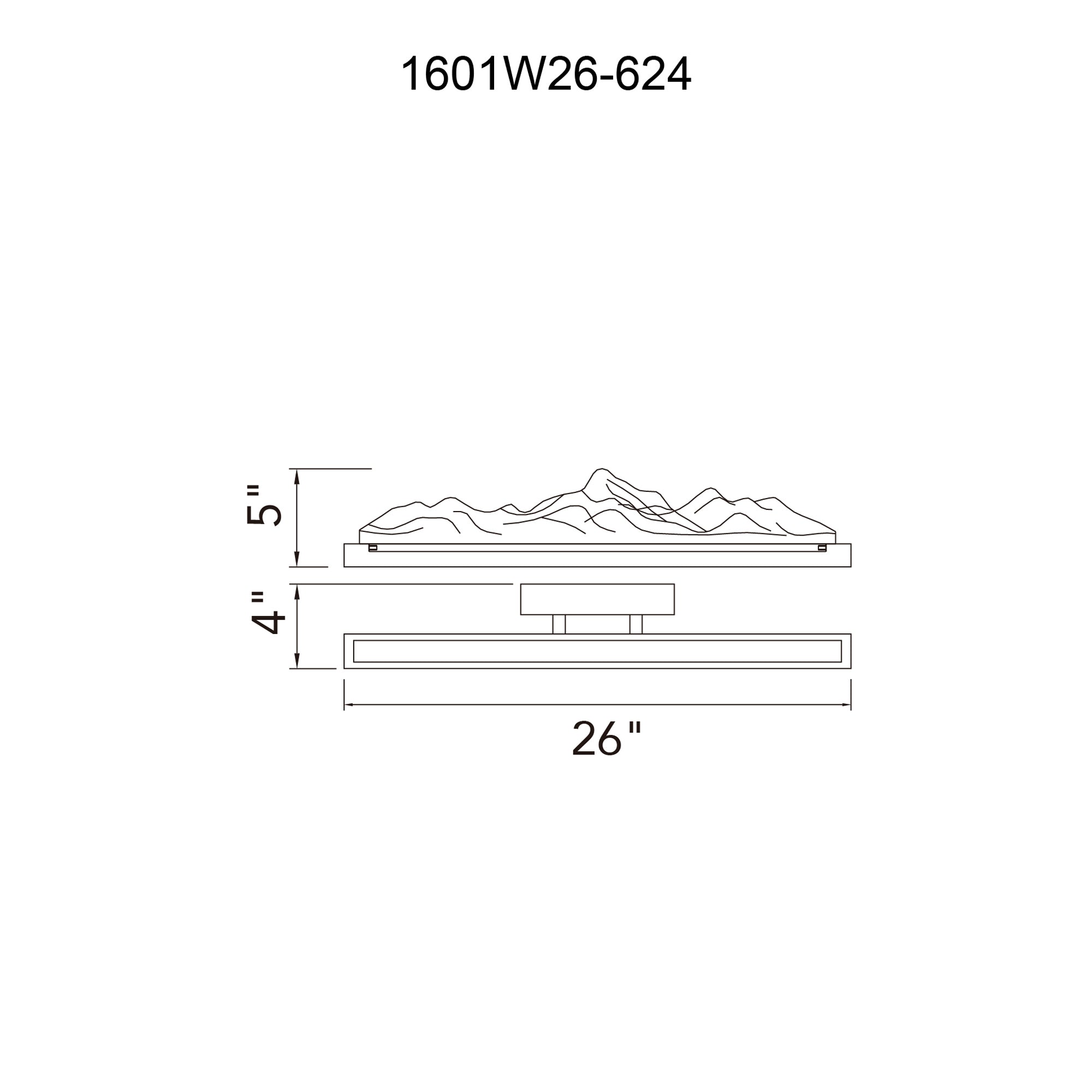 Himalayas Integrated LED Vanity Light
