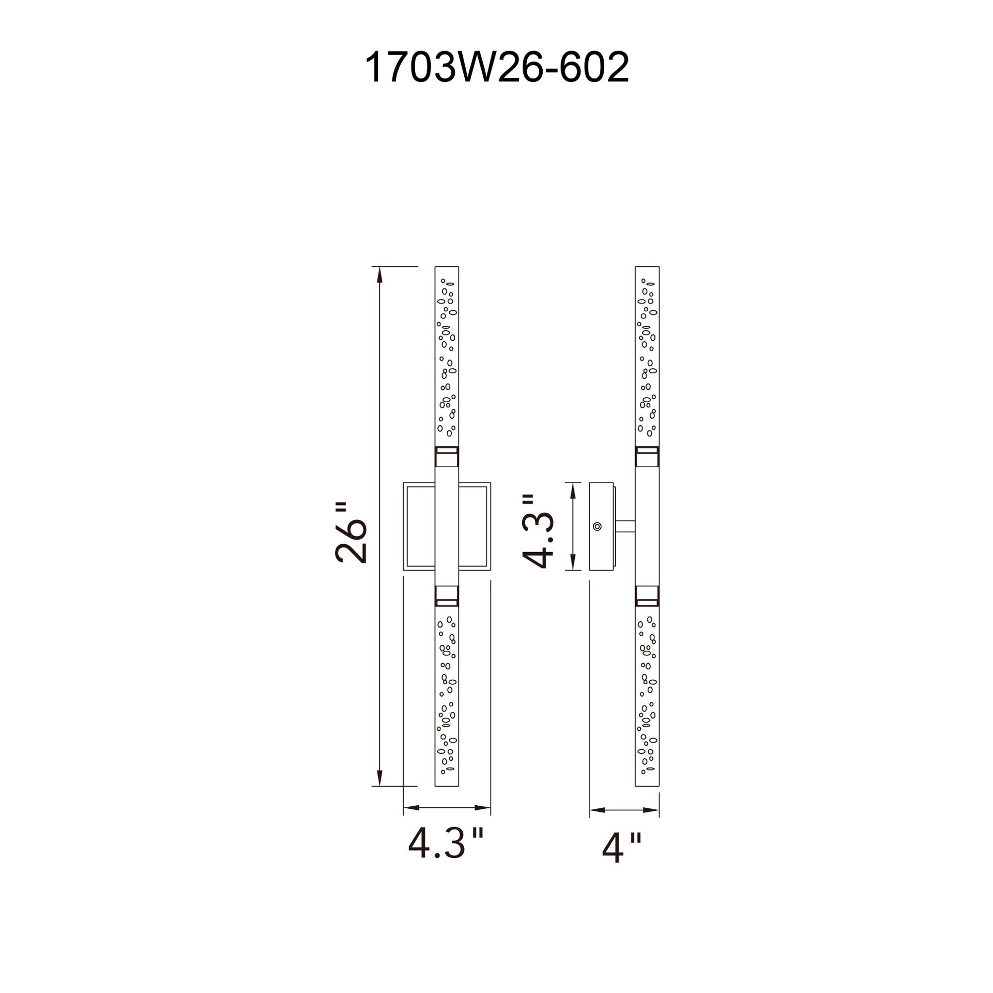 Dragonswatch Integrated LED Satin Gold Vanity Light