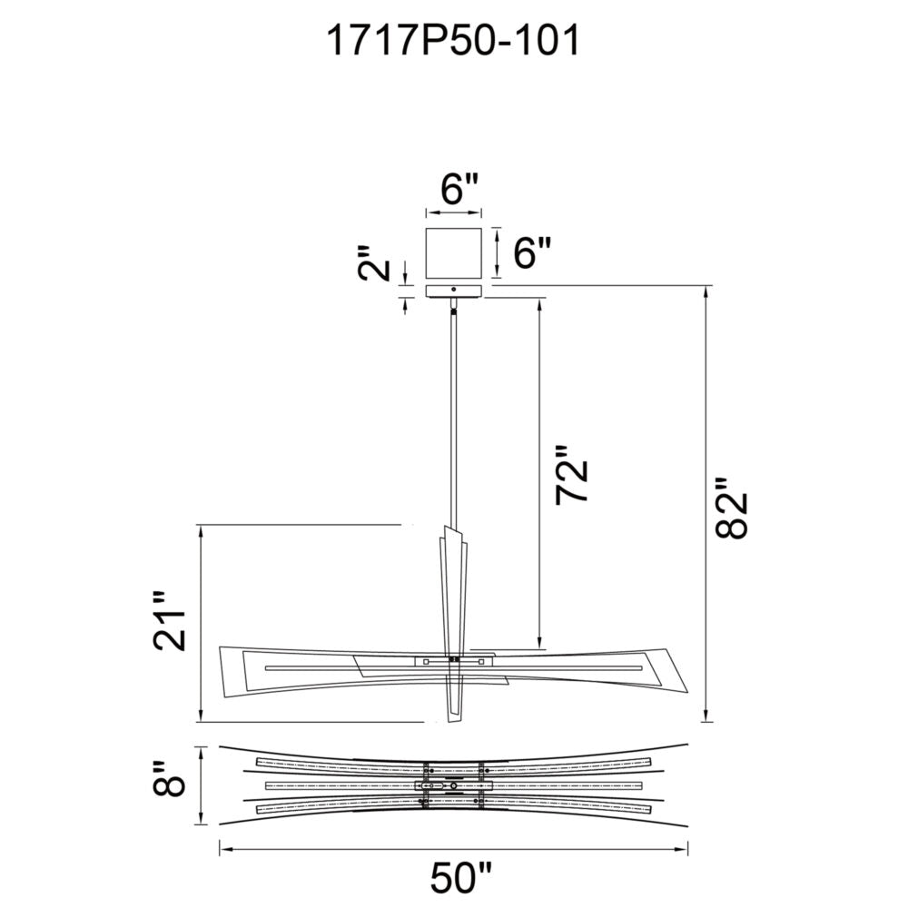 Solara Integrated LED Chandelier