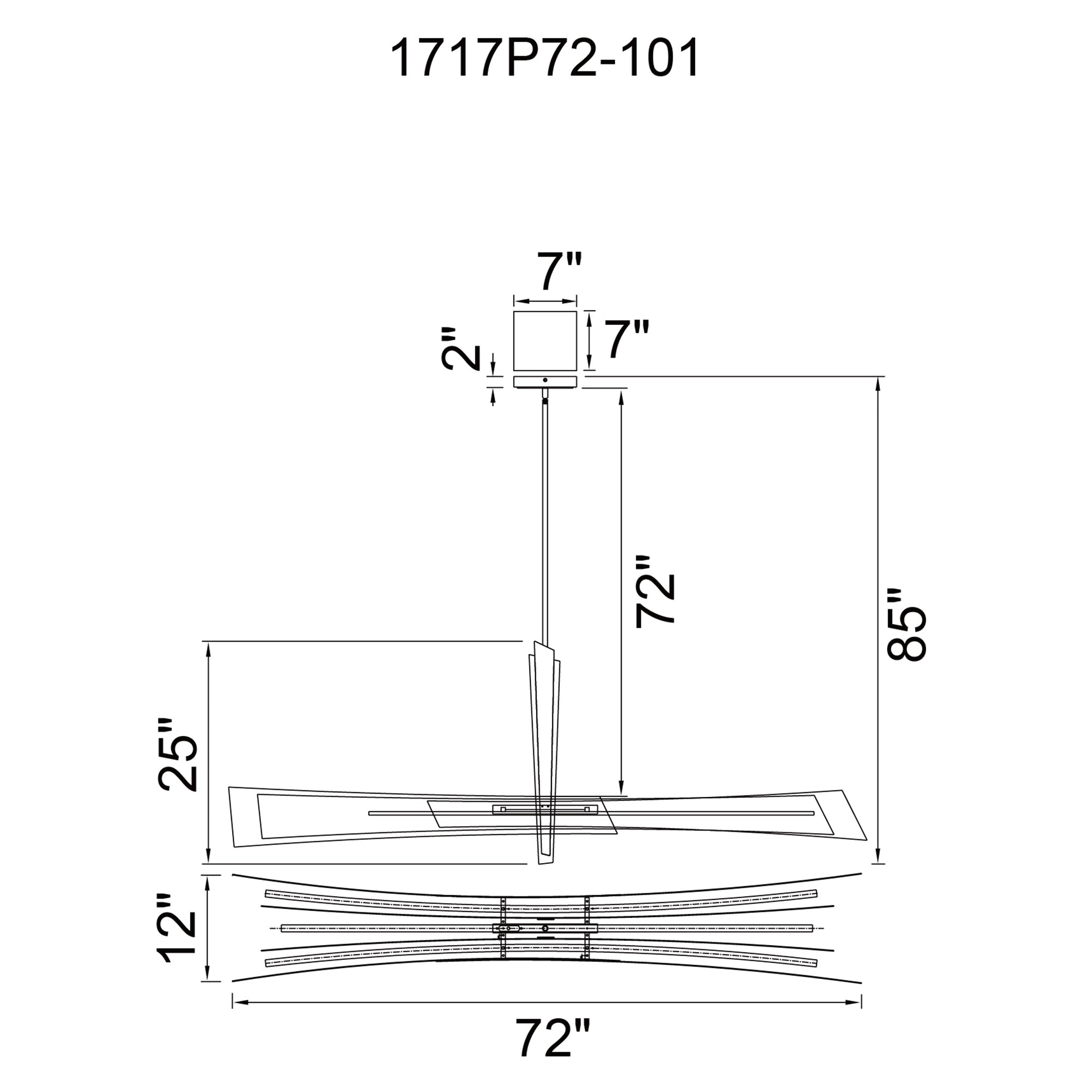 Solara Integrated LED Chandelier