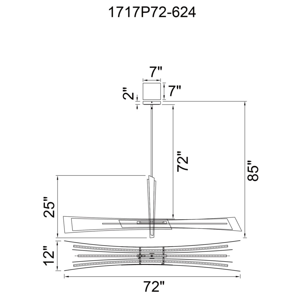 Solara Integrated LED Chandelier