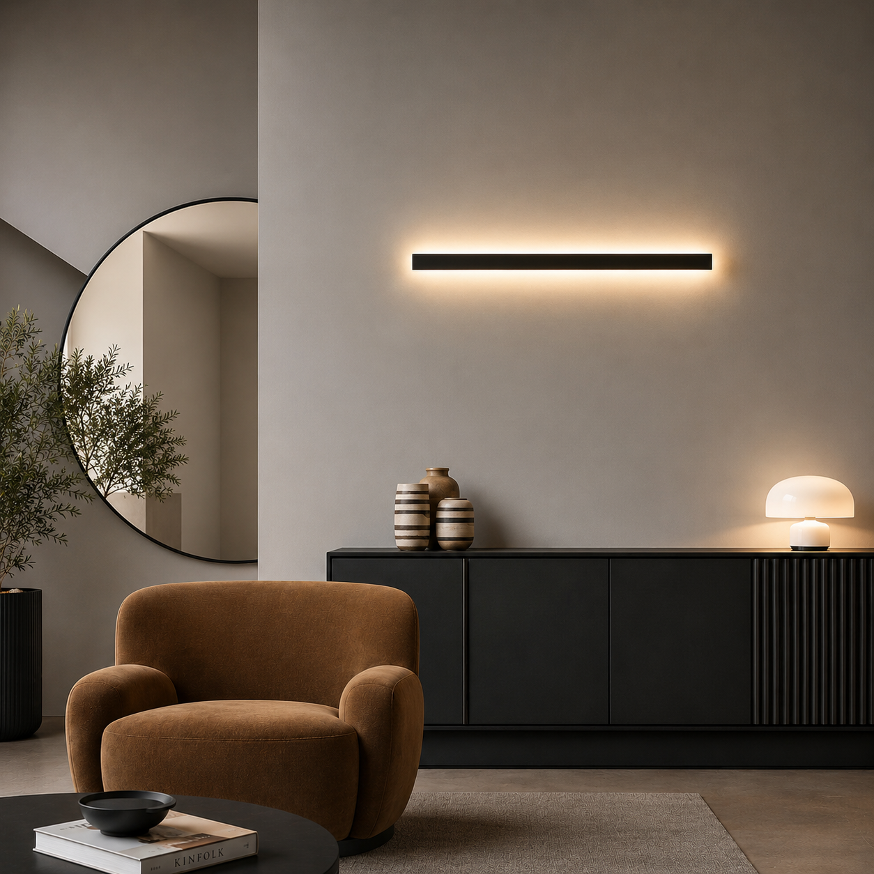 Minimalist rectangular LED Wall Sconce