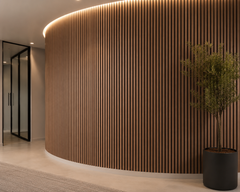 Flexible Acoustic Wood Slatwall Panel