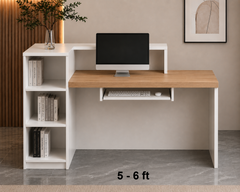Stylish Modern Reception Desk with LED