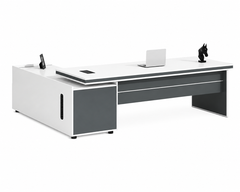 CLARA White Modern Executive Office Desk